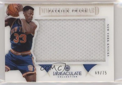 2012-13 Panini Immaculate Standard Materials 69/75 Patrick Ewing #IS-PE HOF - Image 1 of 3