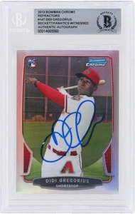 Didi Gregorius Diamondbacks Signed 2013 Bowman Chrome MLB #147 BAS Rookie Card - Picture 1 of 3