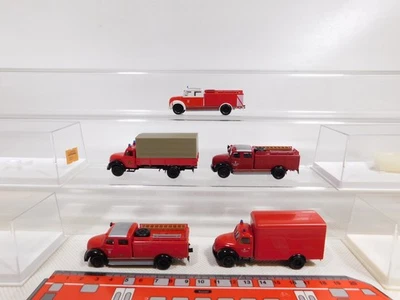 5x Brekina H0 1:87 Magirus Pompieri 4203 4205 4220 ecc Molto Buono + 4x Box # - Immagine 1 di 4