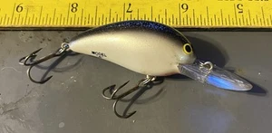 Bomber Model A 6a Vintage Knocker Rattle Crankbait Lure 3/8oz. Silver/Black Exc. - Picture 1 of 4