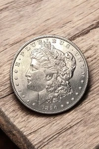 1890-P Morgan Silver Dollar About Uncirculated Proof-Like - Picture 1 of 2