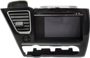2014-15 Honda Civic AM FM Radio Single Disc CD Player 39100-TR6-A51-M1 Face 9XC0 - Picture 1 of 5