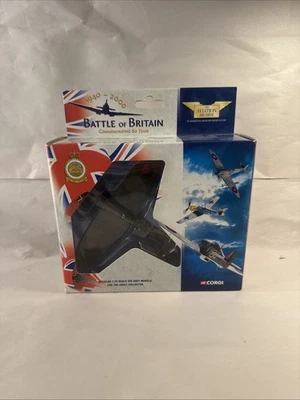 CORGI BATTLE OF BRITAIN SPITFIRE MK1 74 Sqd RAF  Flt. Lt. Adolf Malan #49001 - Image 1 of 4