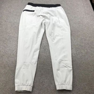Pantalones Alphalete Para Hombre Grandes Blancos Joggers Atléticos Cónicos Rendimiento Puños Foto 1 de 4