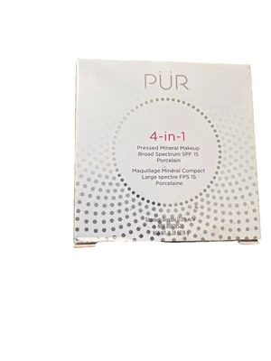 PÜR  4 in 1 Pressed Mineral SPF 15 Powder Foundation Porcelain LP4, 0.28 Ounces - Image 1 of 4