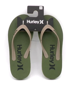 Infradito Hurley nuovo con etichette verde/abbronzatura cinturini taglia USA 9 CONTROLLA IL NOSTRO NEGOZIO 4 OPZIONI. - Foto 1 di 5