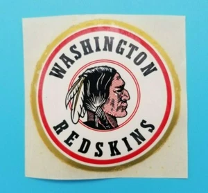 WASHINGTON REDSKINS DECAL STICKER - VINTAGE EARLY 1960's - NEVER USED - 3" - Picture 1 of 2