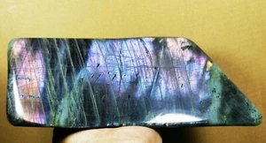 Polished Nice Rainbow Purple Flash Labradorite Spectrolite Freeform Reiki Stone - Picture 1 of 12