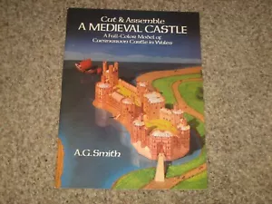 VINTAGE DOVER A.G. SMITH MITTELALTER CAERNARVON CASTLE WALES PAPIERMODELLBAUSATZ - Bild 1 von 7