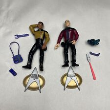 2 Star Trek Playmates STNG Picard  LaForge 5" Next Generation TV Action Figures