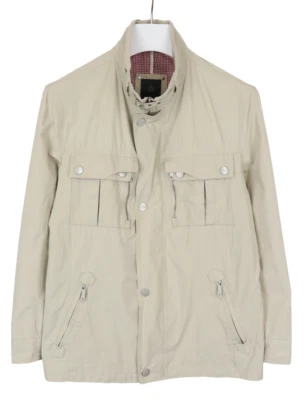 BUGATTI Jacket Men's (EU) 50 Full Zip Band Collar Patch Pockets Lightweight - image 1 of 4