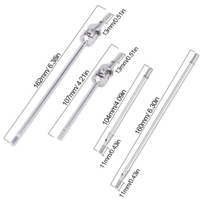 Front & Rear Axle CVD Drive Shafts for 1/10 RC Axial Wraith 90018 90048 RR10 DIY - Bild 1 von 4