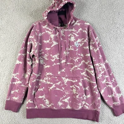 Volcom Sweatshirt Mens Large Hoodie Lavender  Fleece Sweater Surf Skate Pullover - Image 1 of 4