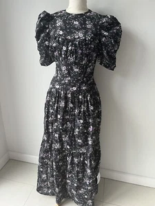 Brandneu mit Etikett Asos Design Maxikleid mit Blumenmuster V-Rückseite mit Knopfdetail. Größe 8 - Bild 1 von 7