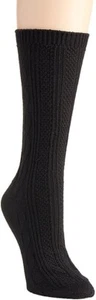 Hue Cable Boot Sock One Size 1pair BLACK - Picture 1 of 3