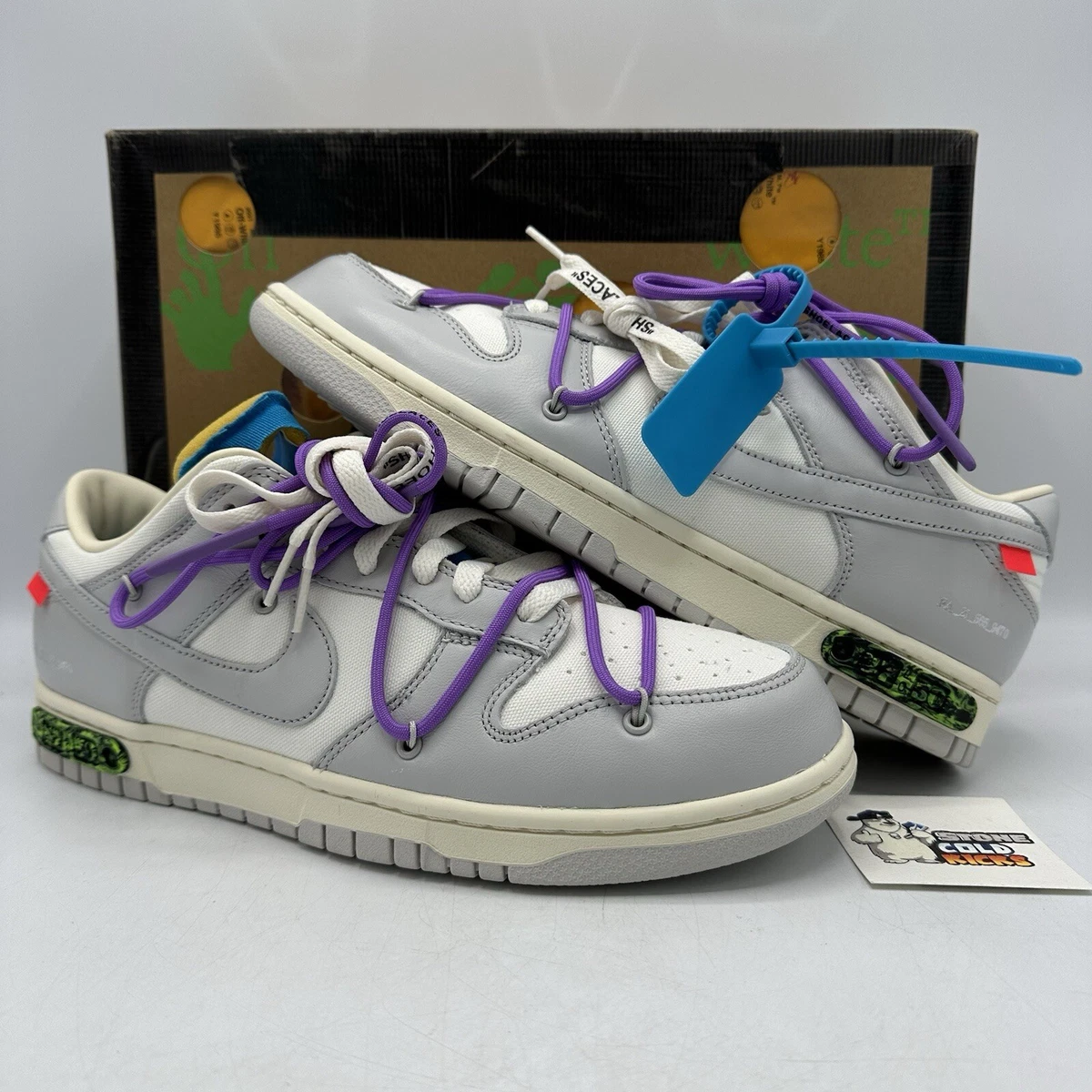 Dunk Low Off-White ホワイト/パープル Nike Off-White x Dunk Low Lot 47 of 50 for Sale | Authenticity