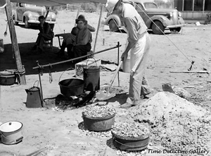 The SMS Ranch Cowboy Cook, Spur, Texas - 1939 - Vintage Photo Print - Picture 1 of 1