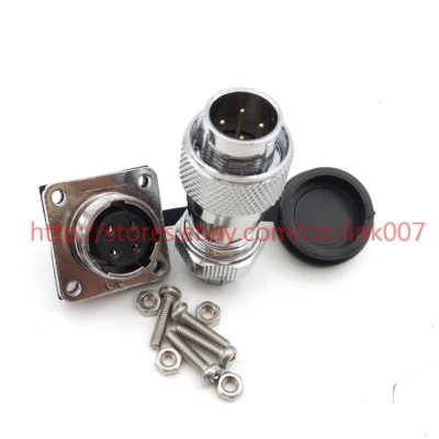 WS16 4pin Waterproof Connectors, Motor Automotive Power Connector Bulkhead Plug - Image 1 of 4