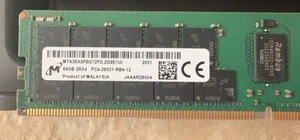 4x Micron 64GB DDR4-2933 ECC Registered Server Memory RDIMM (256GB Total) - Photo 1/3
