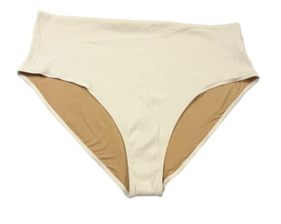 Traje de baño parte inferior azul marino antiguo para mujer tiro medio corte francés talla 4X beige nuevo sin etiquetas Foto 1 de 4