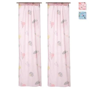 Coppia tendine a vetro Barbapapà in Velo 56x240 cm N289 - Foto 1 di 7