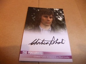 CHRISTIAN ROBERTS CR1 AUTOGRAPH CARD THE PERSUADERS ROGER MOORE TONY CURTIS