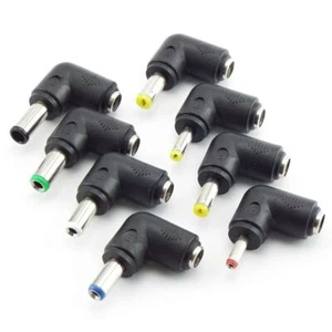 1x Universal Power Supply Adapter AC DC Jack Charger Conversion Plug Right Angle - Picture 1 of 14