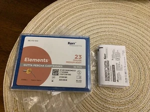 Kerr Endo Gutta Percha Messgerät Patrone 23/25GA Elemente Obturation 10 Stück/Packung - Bild 1 von 2