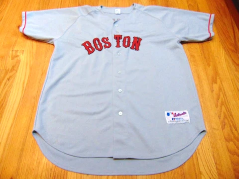 VINTAGE RUSSELL ATHLETIC AUTHENTIC MLB BOSTON RED SOX MANNY RAMIREZ JERSEY 52 Cover