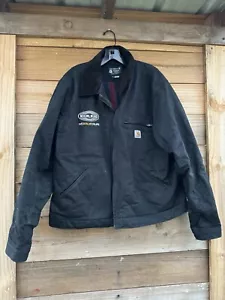 Carhartt 013828-M BLACK Blanket-Lined Detroit Jacket Large - Picture 1 of 19