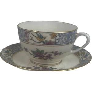 Vintage Lenox Ming Rose Vögel Teetasse Tasse & Untertasse Set Made in USA nicht mehr produziert - Bild 1 von 10