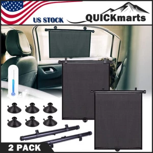 Retractable Auto Car Side Window Sun Shade Shield Cover Baby Roll Curtain Visor - Picture 1 of 9