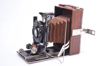 ✅ AGFA ISOLAR *RARE* LUXUS BROWN 9X12CM FOLDING CAMERA SOLINEAR 135MM 4.5 LENS - Image 1 of 4