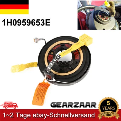 Für VW T4 MULTIVAN CARAVELLE AIRBAG SCHLEIFRING WICKELFEDER 7D0959653 1H0959653E - Bild 1 von 4