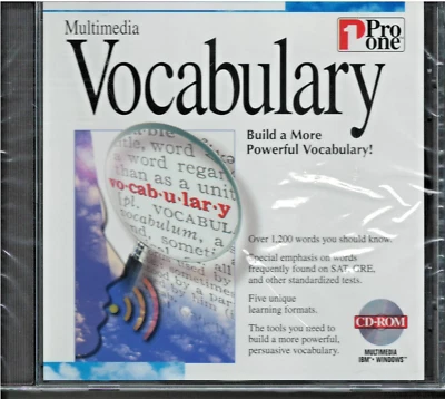 Multimedia Vocabulary PC CD-ROM Interactive (1996) Windows Software New! - Image 1 of 2