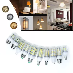 LED Corn Light Bulbs E26 E27 E14 B22 G9 110V 220V 12V 5730 SMD White Lamp RP - Picture 1 of 22