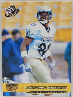 2002 Press Pass Football - Gold Zone #G20 Pitt - ANTONIO BRYANT - Image 1 of 2