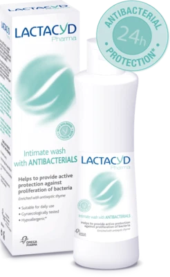 Loción de lavado íntimo Lactacyd Pharma antibacterianos tomillo refuerza proteger  Foto 1 de 3