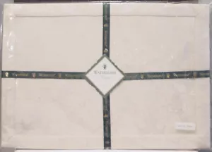 WATERFORD EXETER IVORY COLOR SET OF 4 PLACEMATS SIZE 13" x 19" NEW WITH TAG - Picture 1 of 2