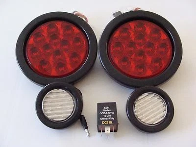 Fits JEEP TJ TAIL LIGHT KIT FOR 2006 TAIL LIGHT LED BACKUPS AND FLASHER RELAY — 第 1/4 张图片