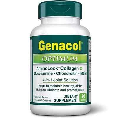 Péptidos de colágeno Genacol Optimum Joint Relief AminoLock, 90 comprimidos, caducidad 26/01 Foto 1 de 4
