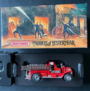 Matchbox Models of Yesteryears Fire Engine Series 1920 Mack AC "Mint" - Picture 1 of 4
