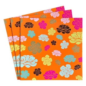 LOT OF 3 IDEE FIXE THANK YOU Cards + Envelopes, Bright Colorful Flowers Britain - Picture 1 of 5