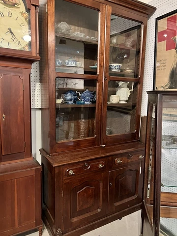 Victorian Walnut 1860s Bookcase 8ft Lawyers Office Clean Cover