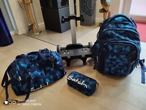 Satch Schulrucksack Set 5tlg. Match blue crush, Federmappe, Sporttasche, Trolley - Bild 1 von 13