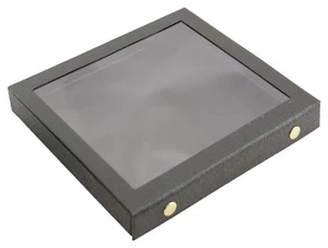 Juwelier Vitrine Schnappverschluss Acryldeckel Schmuckaufbewahrung Schau Reisekasten - Bild 1 von 1
