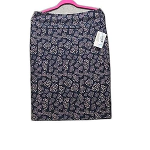 Falda Lularoe Cassie XL azul fondo y triángulos multicolores - Imagen 1 de 5