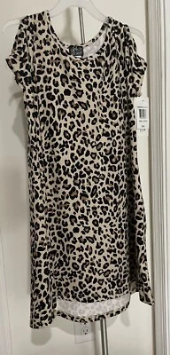 pink violet cheetach print girl browncoral girls dress sz L(10/12)NWT - Image 1 of 4