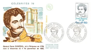 Envelope FDC France General Daumesnil 1976 Perigueux & Vincennes No. 1 - Picture 1 of 1
