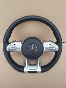 STEERING LENKRAD MERCEDES AMG W205 W213 W177 W118 GLE SCHALTWIPPEN DISTRONIC - Bild 1 von 11